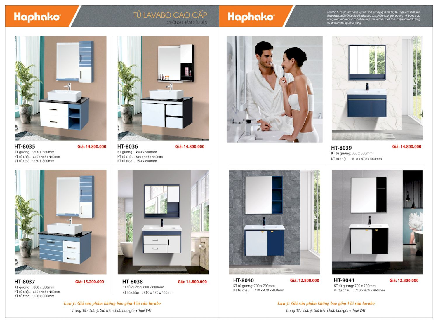 Thiết bị vệ sinh HAPHAKO Catalogue và Bảng giá mới nhất /Page 19